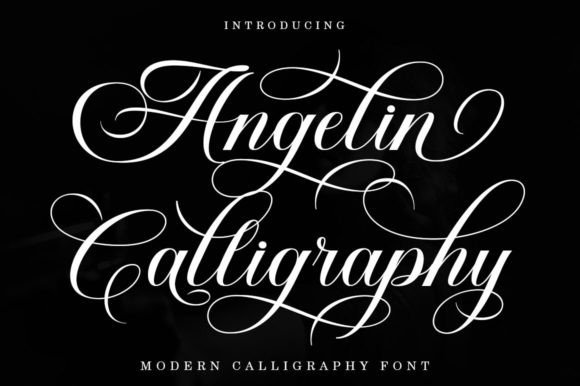 Angelin Calligraphy: A Modern Script Font for Crafters