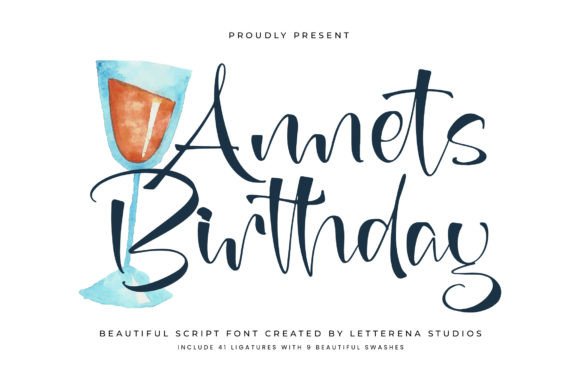 Annets Birthday: A Luxury Script Font for Editors