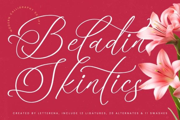 Beladin Skintics: A Luxury Script Font for Crafters