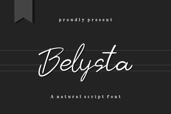 Belysta: A Natural Script Font for Editorial Design