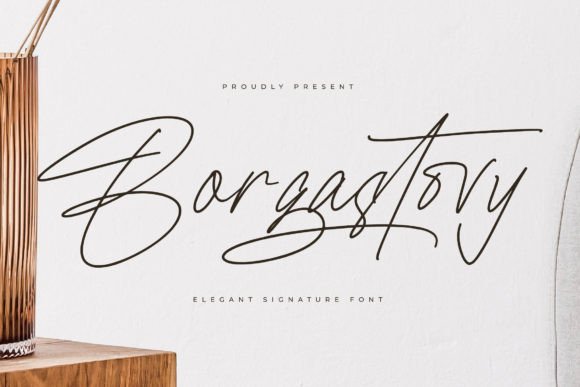 Borgastovy: A Stylish Script Font for Web Design