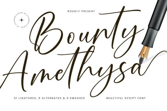 Bounty Amethysa: The Elegant Script Font for Marketers
