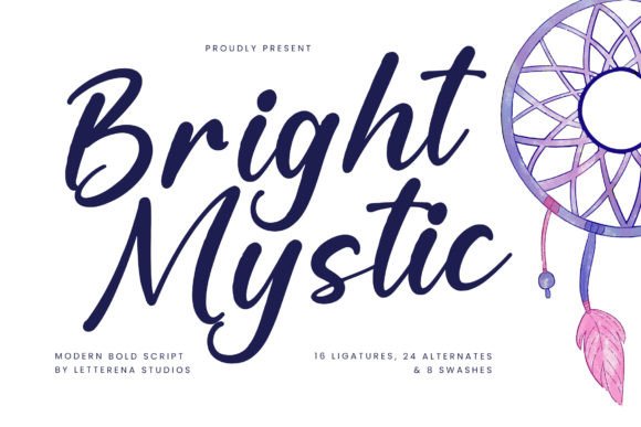 Bright Mystic: A Modern Bold Script for Editorial Design