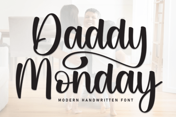 Daddy Monday: An Elegant Script Font for Makers