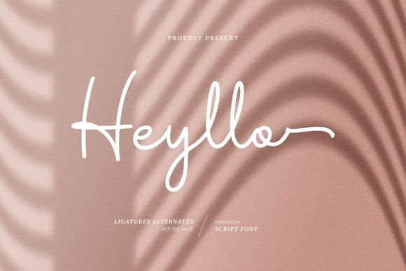Heyllo: A Premium Script Handwritten Font for Makers