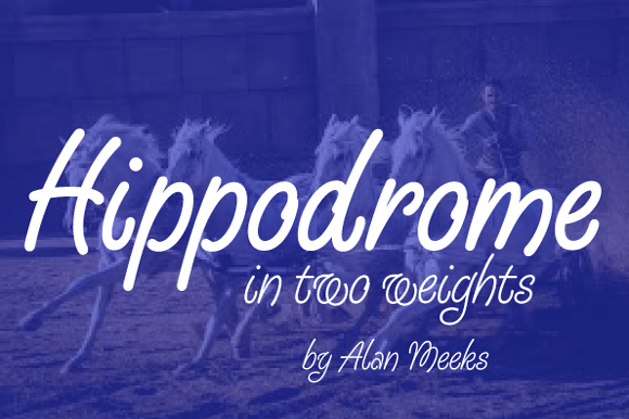 Hippodrome: A Magical Script Font for Makers