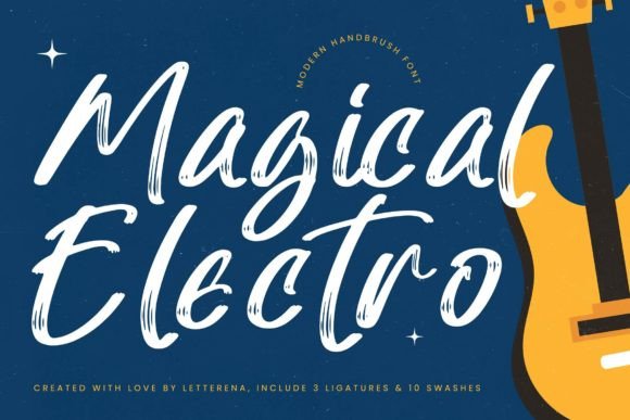 Magical Electro: A Modern Handbrush Font Review