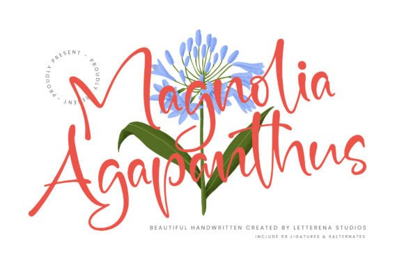 Magnolia Agapanthus: A Luxury Script Font for Brands