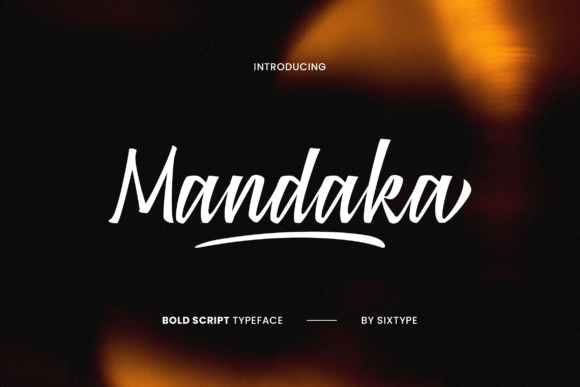 Mandaka: A Bold Script Font for Modern Web Design