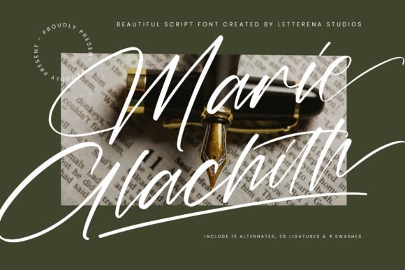 Marie Glachith: The Luxury Script Font for Brands