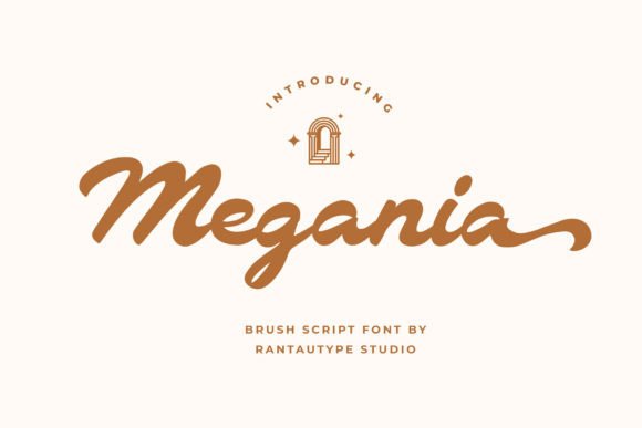 Megania: A Magical Script Font for Elegant Branding