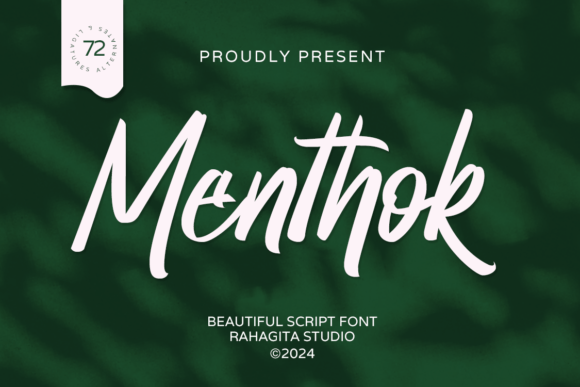 Menthok: A Captivating Script Font for Branding