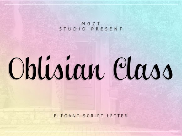 Oblisian Class: A Premium Script Font for Makers