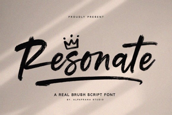 Resonate: A Modern Brush Script Font for Makers