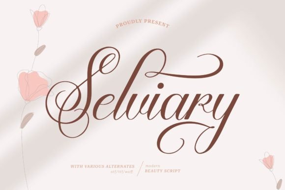 Selviary: A Premium Script Handwritten Font for Elegant Branding