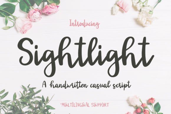 Sightlight: A Versatile Script Font for Modern Web Design