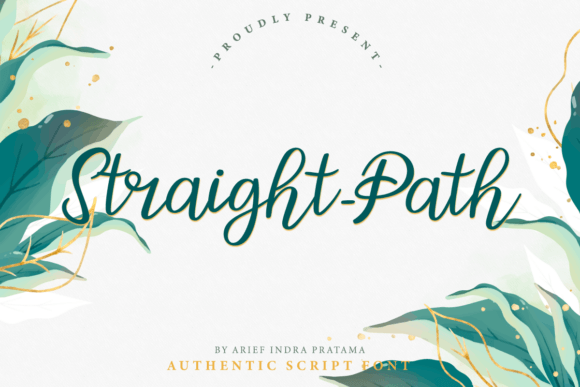 Straight Path: A Captivating Script Font for Makers
