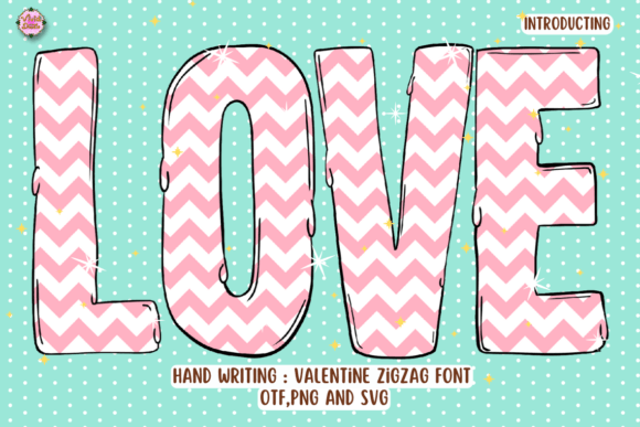 Valentine Zigzag: A Romantic Script Font for Makers